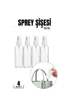 Püskürtücü Boş Sprey Şişe 100 Ml 4 ADET