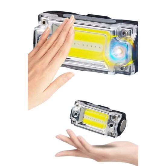 Sensörlü Kamp Lambası Ayarlanabilir Kafa Lambası Kafa Bantlı Sensörlü Kamp Lambası Ayarlanabilir Kafa Lambası Kafa Bantlı