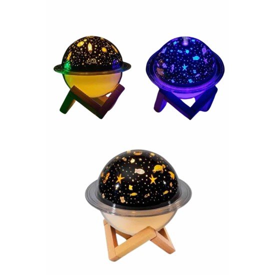 Aromaterapi Hava Nemlendirici Gece Lambası Uzay Model Satürn Oda Kokusu Aromaterapi Hava Nemlendirici Gece Lambası Uzay Model Satürn Oda Kokusu