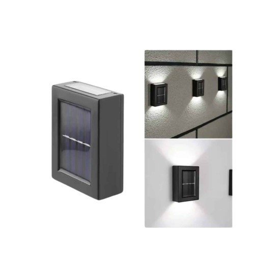 Solar Lamba Dekoratif Aplik Su Geçirmez Led Işıklı Duvar Lambası