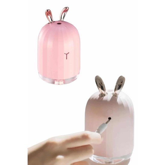 Aromaterapi Hava Nemlendirici Dekoratif USB Şarjlı Tavşan Nemlendirici
