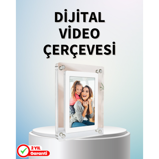 Dayanıklı ve Hafif Tasarım – 7 İnç Dijital Fotoğraf Çerçevesi Ev ve Ofis İçin