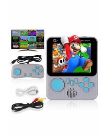 Çift Konsol 666 Adet Retro Oyun El Atarisi Taşınabilir 3.5 İnç Ekran