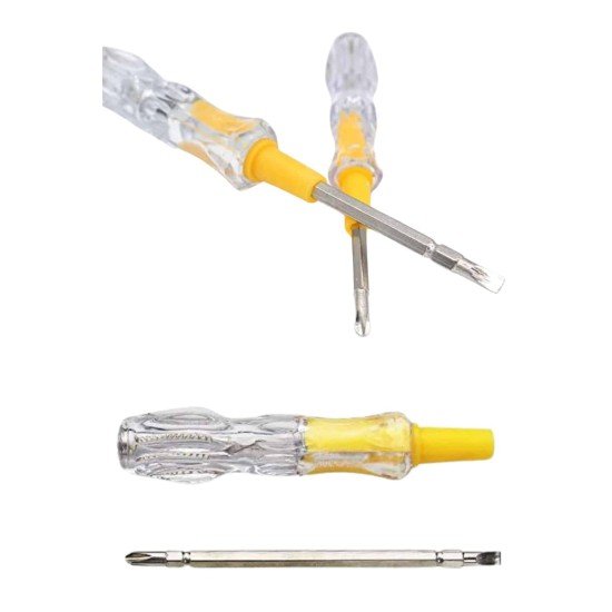 Çift Uçlu Kontrol Kalemi Elektrik Test Kalemi Şeffaf Çift Uçlu Kontrol Kalemi Elektrik Test Kalemi Şeffaf