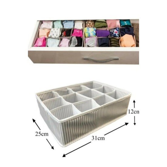 12 Bölmeli Pratik Bölmeli Çekmece Düzenleyici Organizer(İç Çamaşırı Kravat Çorap Düzenleyici) 12 Bölmeli Pratik Bölmeli Çekmece Düzenleyici Organizer(İç Çamaşırı Kravat Çorap Düzenleyici)