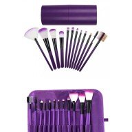 12 Parça Makyaj Fırçası Yumuşak Kıllı Profesyonel Fırça Seti Yüksek Kaliteli Pürüzsüz