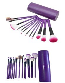 12 Parça Profesyonel Makyaj Fırçası Far Fırçası Allık Fırçası Yumuşak Kıllı