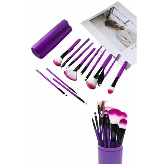 12 Parça Profesyonel Makyaj Fırçası Far Fırçası Allık Fırçası Yumuşak Kıllı 12 Parça Profesyonel Makyaj Fırçası Far Fırçası Allık Fırçası Yumuşak Kıllı