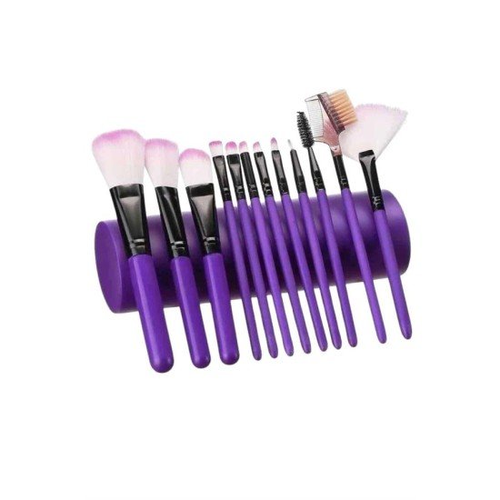 12 Parça Profesyonel Makyaj Seti Yumuşak Kıllı Yüz ve Göz Makyajına Uygun