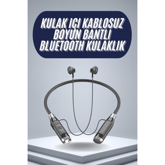 120 Saat Bluetooth Kulaklık Kablolu Boyun Askılı SD Kart Girişli ANC Özellikli