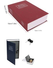 Gizli Kasa Kilitli Sözlük Görünümlü 18cm Gizli Kasa Büyük Boy Anahtarlı