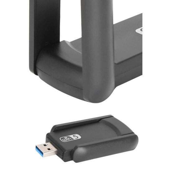 Mbps Wifi Alıcı Kablosuz Wifi Adaptörü Çift Band Çift Antenli