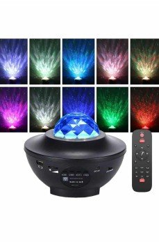Dönen Işıklı Disko Topu Projektör Müzik Çalarlı Disco Speaker