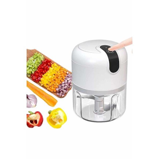 Rondo Doğrayıcı 250 ML Taşınabilir USB Şarjlı Pratik El Rondo Blender Rondo Doğrayıcı 250 ML Taşınabilir USB Şarjlı Pratik El Rondo Blender