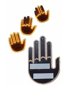 Uzaktan Kumandalı Araba Parmak Hareketi Işığı Parmak Işığı LED Araba Arka Pencere