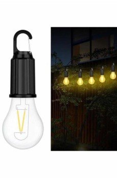 Şarjlı Dekoratif Kamp Lambası Askılı Ampul Led Işık Type-C Girişli