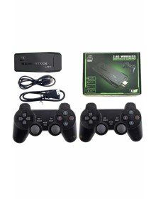 4k Game Stick Oyun Konsolu 2.4g Kablosuz Çift Kol Nostaljik Oyunlar
