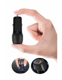 Hızlı Oto Şarj Cihazı 38W Çift Girişli HIzlı Şarj Oto Çakmaklık Type-C