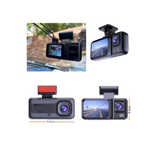 Ön ve Arka Kameralı 2 İnç 1080P Full HD DVR Araç İçi Ekran