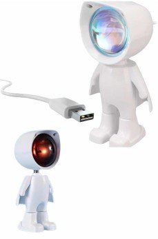 Gün Batımı Lambası Işık Arka Plan Projektör Sevimli Astronot Enerji Tasarruflu