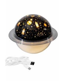 Aromaterapi Hava Nemlendirici Gece Lambası Uzay Model Satürn Oda Kokusu