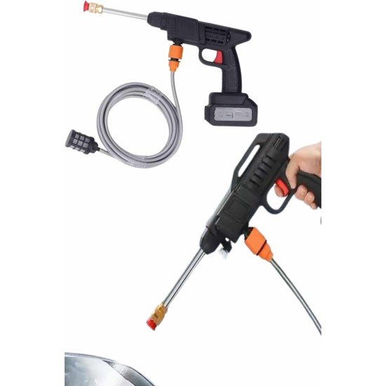 Akülü Oto Araç Yıkama Yüksek Basınçlı Araba Yıkama Makinesi Şarjlı Akülü Oto Araç Yıkama Yüksek Basınçlı Araba Yıkama Makinesi Şarjlı