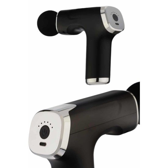 Şarjlı Masaj Tabancası 4 Başlıklı Mini Masaj Tabancası ve Masaj Aleti