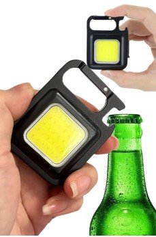 Işıldak USB Şarjlı Cep El Feneri Taşınabilir Mini Led Işık Çok Fonksiyonlu