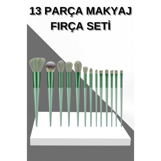 13 Parça Makyaj Fırça Seti Far Fırçası Allık Fırçası Yumuşak Uçlu