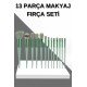 13 Parça Makyaj Fırça Seti Far Fırçası Allık Fırçası Yumuşak Uçlu