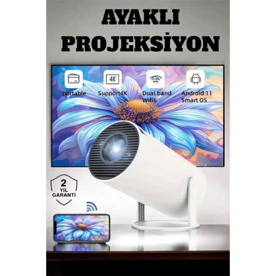 130 İnç Geniş Ekran ve 4K Destekli Full HD Projeksiyon Cihazı 130 İnç Geniş Ekran ve 4K Destekli Full HD Projeksiyon Cihazı