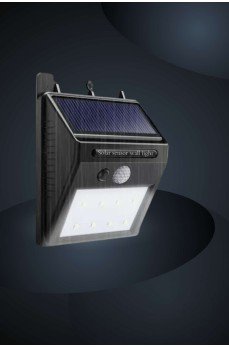 Bahçe Aydınlatma Sensörlü Güneş Enerjili Duvar Lambası 40 Led Işık