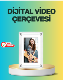 Hediyelik Dijital Çerçeve – 7 İnç IPS Ekranlı, 4GB Hafızalı, Hoparlörlü