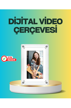 Hediyelik Dijital Çerçeve – 7 İnç IPS Ekranlı, 4GB Hafızalı, Hoparlörlü