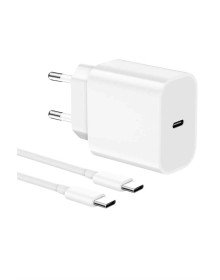 15/Pro/Pro Max 25W İOS Uyumlu Hızlı Şarj Aleti Adaptörlü Beyaz