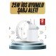 15/Pro/Pro Max 25W İOS Uyumlu Hızlı Şarj Aleti Adaptörlü Beyaz