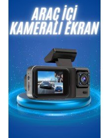 Ekranlı Sürüş Kaydedici DVR Ön ve Arka Kameralı Full HD Çözünürlüklü