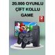 2 Kollu Kablosuz 2.4G Retro Oyunlar 4k Game Stick 3500 Oyun Atari