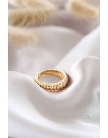 Altın Renk Ayarlamalı Burgu Kadın Yüzük