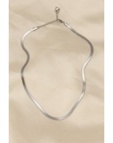 316L Çelik Silver Renk 45 cm İtalyan Zincir Model Kadın Kolye