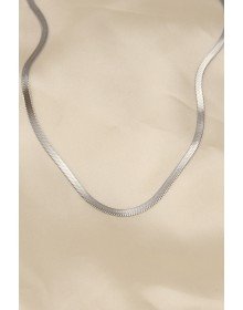 316L Çelik Silver Renk 45 cm İtalyan Zincir Model Kadın Kolye