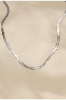 316L Çelik Silver Renk 45 cm İtalyan Zincir Model Kadın Kolye