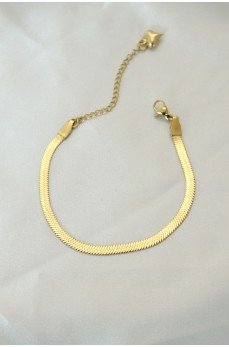 316L Çelik Gold Renk İtalyan Zincirli Bileklik 316L Çelik Gold Renk İtalyan Zincirli Bileklik