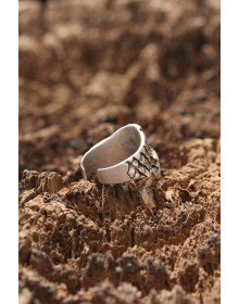 Kuru Kafa Desen Ayarlanabilir Yüzük