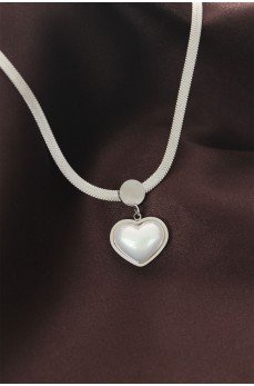 316L Çelik İtalyan Zincir Kalp Kolye