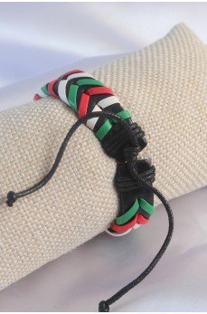 Karışık Renk İpli Deri Erkek Bileklik Karışık Renk İpli Deri Erkek Bileklik