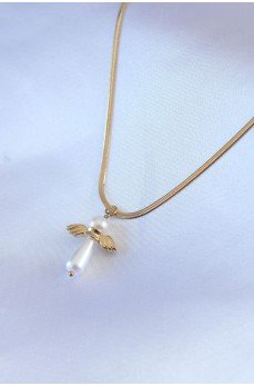 316L Çelik Gold Renk İtalyan Zincir Model Piyon Figür Kadın Kolye