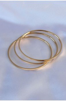 316L Çelik Gold Renk 3'lü Ajda Model Kadın 60 mm Bilezik 316L Çelik Gold Renk 3'lü Ajda Model Kadın 60 mm Bilezik