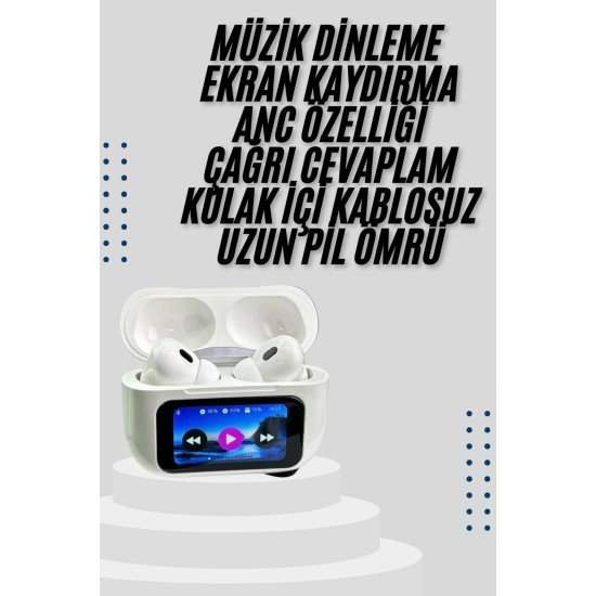 Dokunmatik Ekranlı Air Pro 2 ANC Kulaklık Kablosuz Çok Fonksiyonlu Dokunmatik Ekranlı Air Pro 2 ANC Kulaklık Kablosuz Çok Fonksiyonlu