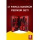 17 Parça El Ayak Bakım Seti Tırnak Temizleme Manikür Pedikür Cımbız Törpü Tırnak Makası